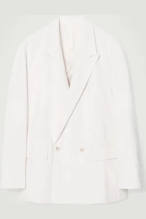 COS Blazer De Denim Holgado De Doble Botonadura