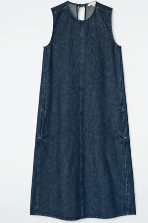 COS Vestido Midi Vaquero Sin Mangas