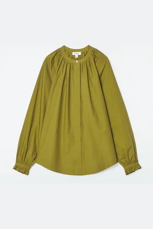 COS Blusa Fruncida Con Puños Con Volantes