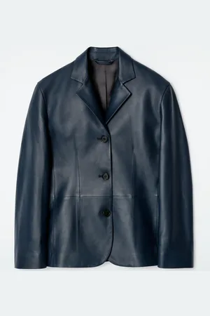 COS Blazer De Piel Con Botonadura Sencilla