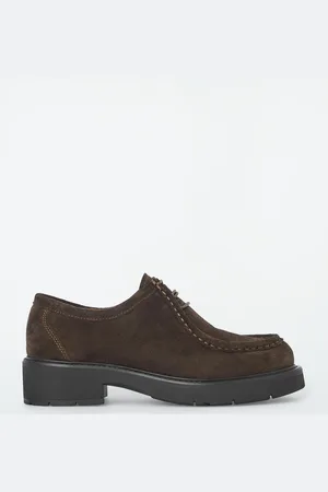 COS Zapatos Derby De Ante Con Suela Gruesa