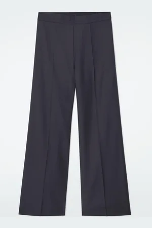 COS Pantalones Perneras Rectas Lana Elástica Regular