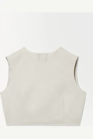 COS Top De Lana Con Borlas De Piel