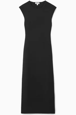 COS Vestido Midi De Punto Con La Espalda Descubierta
