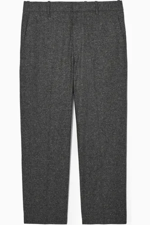 COS Pantalones Rectos De Lana Cepillada