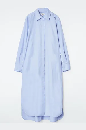 COS Vestido Camisero Deconstruido Asimétrico