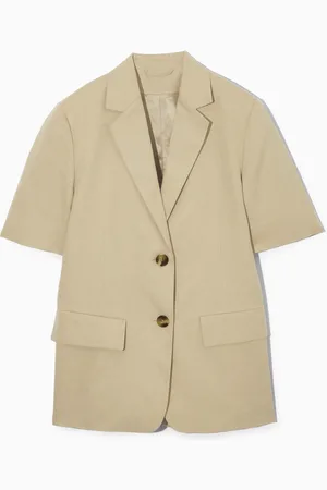COS Shortsleeved Linenblend Blazer in