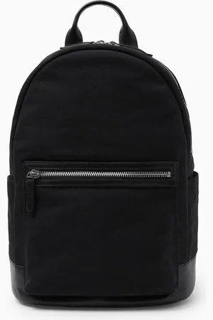 COS Mochila De Lona Ribeteada En Piel