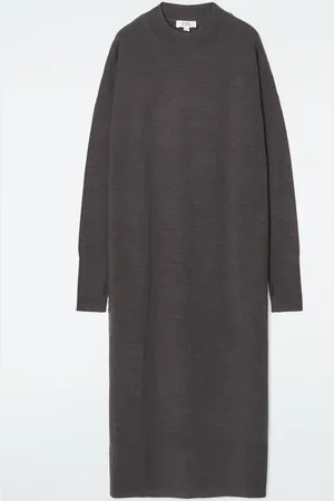 COS Vestido Midi De Lana Merino