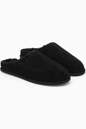 COS Pantuflas De Gamuza Con Forro Polar
