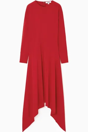COS Vestido De Manga Abierta En Mezcla De Seda