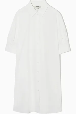 COS Gatheredsleeve Mini Shirt Dress