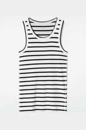 COS Camiseta De Tirantes De Canalé