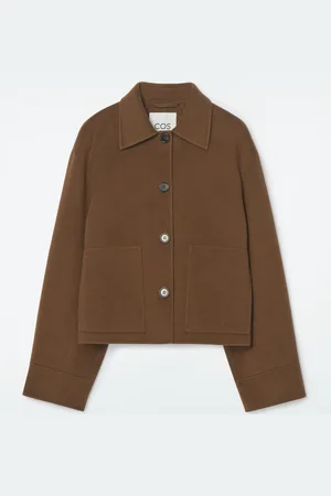COS Chaqueta Boxy De Lana De Doble Faz