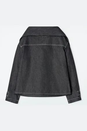 COS Blusa Vaquera Con Cuello De Bufanda