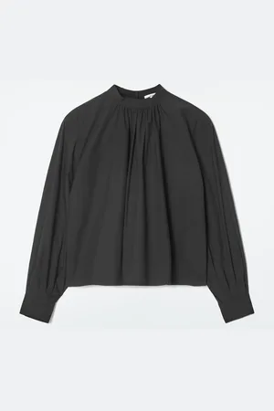 COS Blusa De Algodón Fruncida