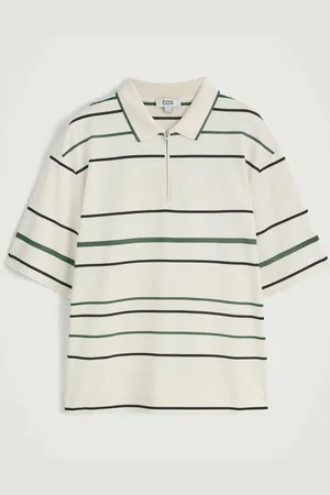 COS Polo De Rayas Con Media Cremallera