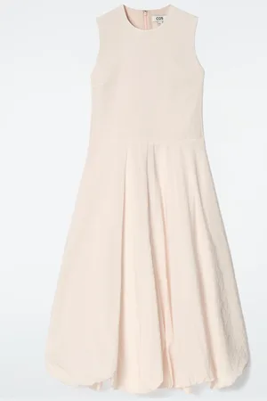 COS Vestido Midi Globo Sin Mangas
