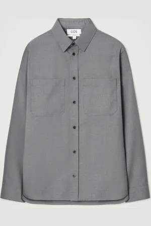 COS Camisa Funcional Mezcla De Lana Relaxed Fit