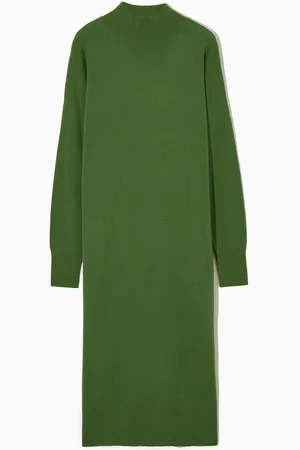 COS Vestido De Cuello Perkins De Lana Merino
