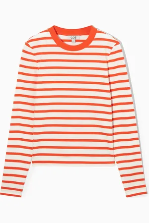 COS Camiseta Manga Larga Corte Limpio Regular Fit