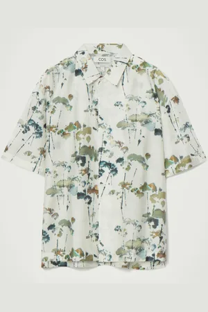 COS Camisa De Manga Corta Oversize De Estampado Floral