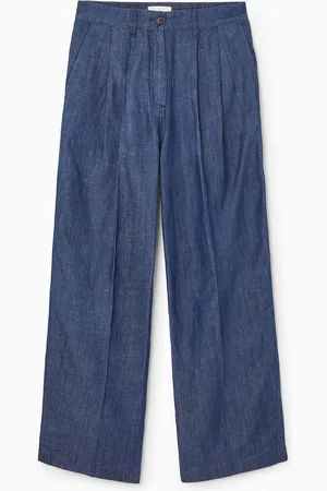 COS Pantalones Sastre Denim De Pernera Ancha