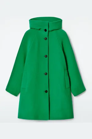 COS Abrigo Oversize De Lana Con Capucha