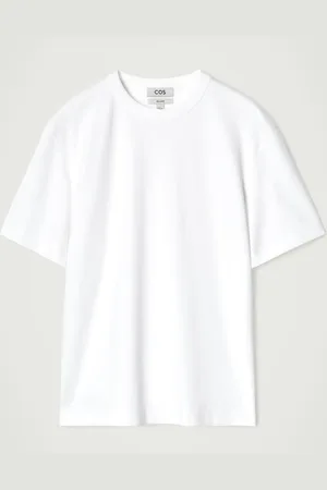 COS Camiseta De Algodón Con Cuello Redondo
