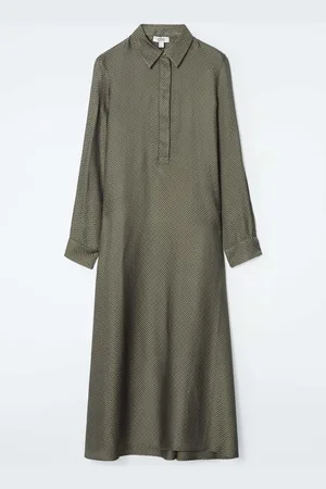 COS Maxivestido Camisero De Espiga