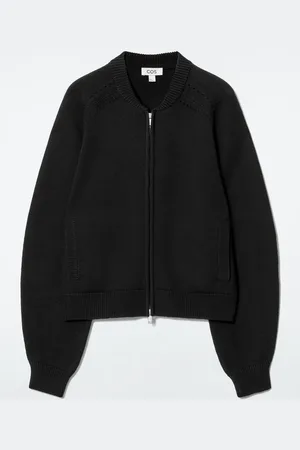 COS Chaqueta De Lana De Punto Pointelle