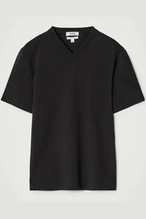 COS Camiseta De Algodón Con Cuello De Pico