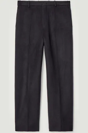 COS Pantalones De Lana De Doble Faz Relaxed Fit