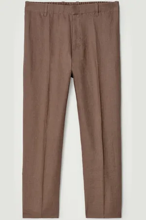 COS Pantalones Rectos De Lino Elásti in