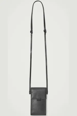 COS Funda Bandolera De Piel Para Teléfono