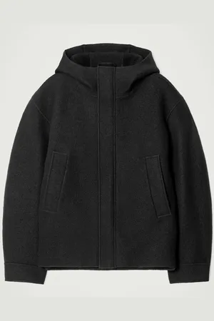 COS Parka De Lana Hervida Con Capucha