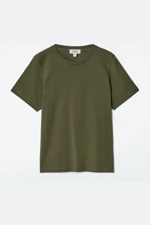 COS Camiseta De Algodón Con Cuello Redondo