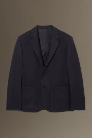 COS Blazer Relajado De Punto Lana Botonadura Sencilla