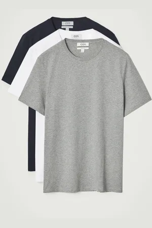 COS Pack 3 Camisetas Algodón Regular Fit