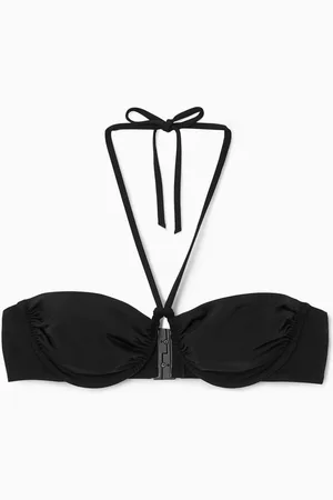 COS Top De Bikini Con Cuello Halter Con Aros
