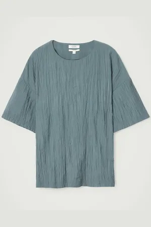 COS Camiseta Oversize De Textura Arrugada