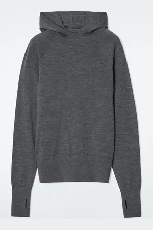 COS Sudadera De Lana Merino Con Capucha