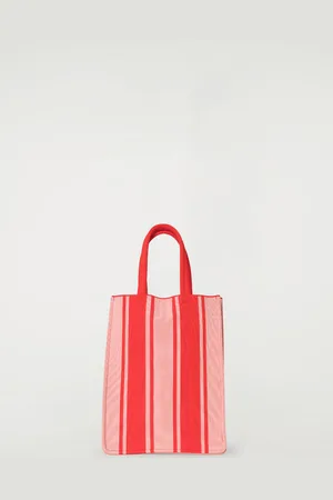 COS Bolso Tote Mini De Punto A Rayas