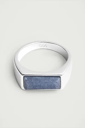 COS Anillo Sello De Piedras Semipreciosas