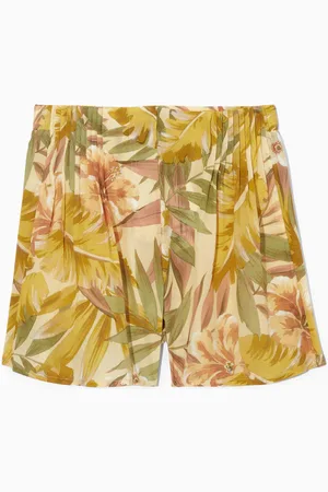 COS Floralprint Silk Shorts