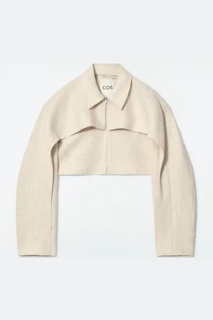 COS Chaqueta Crop De Lino in