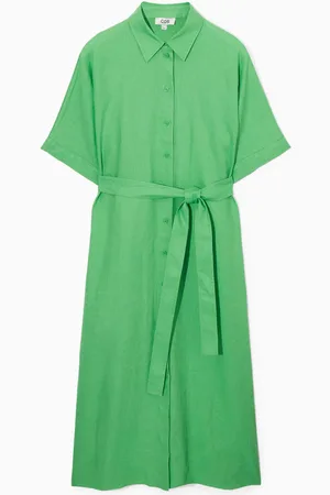 COS Belted Linen Shirt Dress in