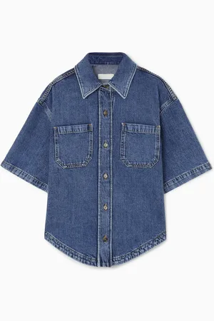COS Camisa Vaquera De Manga Corta Relaxed Fit