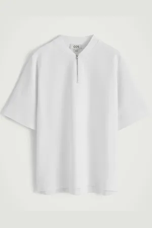 COS Camiseta Con Media Cremallera