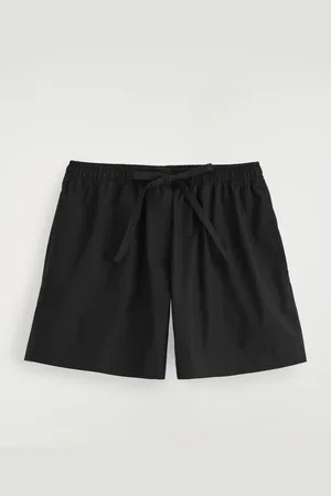 COS Pantalón Corto De Algodón Con Ajuste De Cordón